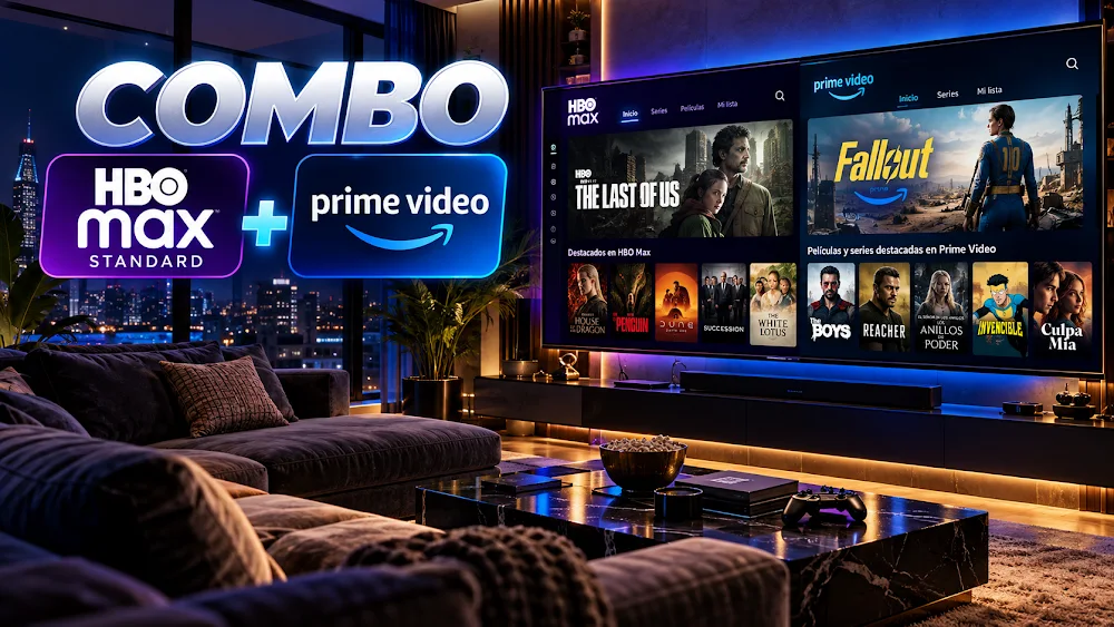 COMBO HBO MAX standar + PRIME VIDEO